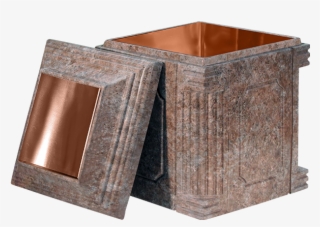 Elite Rose Granite Copper Cremation Urn Vault - Plywood