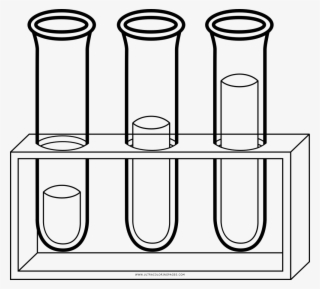 Test Tube Rack Coloring Page - Dibujo De Una Gradilla