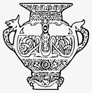 Vase Clipart Urn - Design On A Vase Drawing
