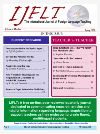 Free Voluntary Reading And The Acquisition Of Grammar - Colorfulness