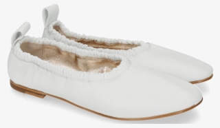 Ballet Pumps Iris 2 Nappa White Sheep Platin - Ballet Flat
