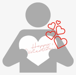 Download Happy Valentine's Loving Character Transparent - Graphic Design