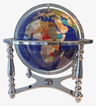 Globe Terrestre De Bureau 33 Cm Bleu Lapis 4 Pieds - Globe