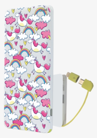 Power Bank Personalizado Branco - Frases De Unicórnio