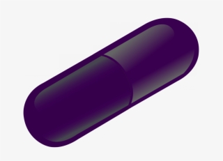 Grape Flavored Gelatin Capsules - Pill