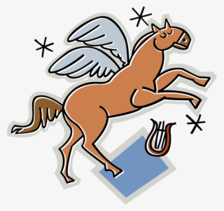 Vector Illustration Of Pegasus Winged Divine Stallion - Imaginary Feeling