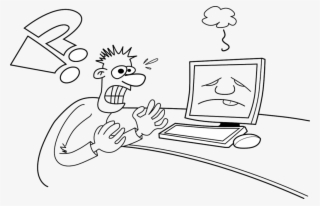 It's Always Me Me Me - Broken Laptop Clip Art