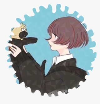 Girl Anime Color Skin Dual Agar With Cat - Couples Pfp Anime Matching Pfp