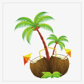 Hawaii Island Clip Art - Coconut Tree Clipart Png
