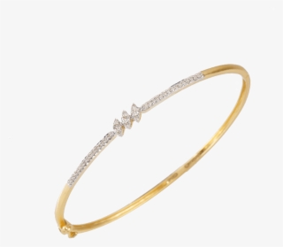 18kt Yellow Gold And Diamond Bangle - Bangle