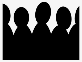 People Silhouette Clipart Small Group - Audience Clipart Png