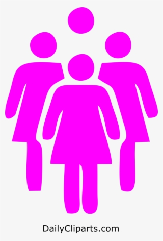 Group Of Women Standing Together Icon