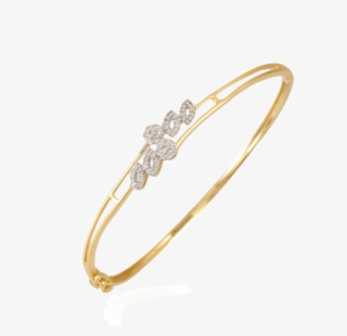 18kt Yellow Gold And Diamond Bangle - Bangle