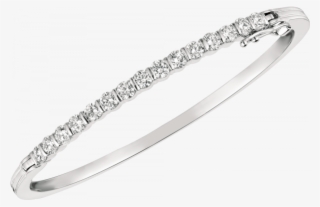 18kt White Gold Gemlok Diamond Bangle - Bangle