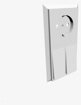 Light Switch With 2 Buttons And Ac Socket - Illustration