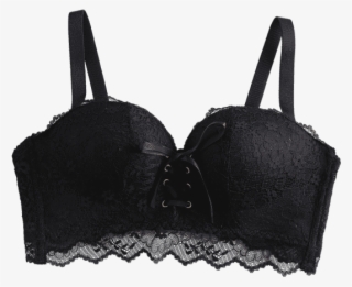 Lace Up Seamless Bra - Lingerie Top