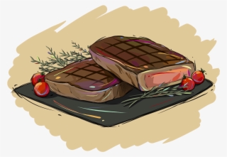 Steak Burdock Beef Plate Png And Psd - Food