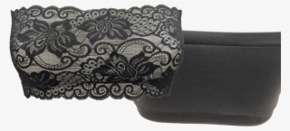 1/2 Lace And 1/2 Seamless Bandeau Tube - Handbag