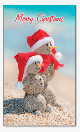 C421 - Sandy Snowmen - Australian Christmas Cards