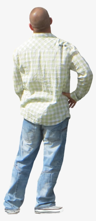 Hombre De Espaldas Immediate Entourage, Flannel Shirt, - Hombre De Espaldas Png