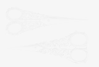 2711 Scissors White Image Victorian Era Free Vintage - Sketch