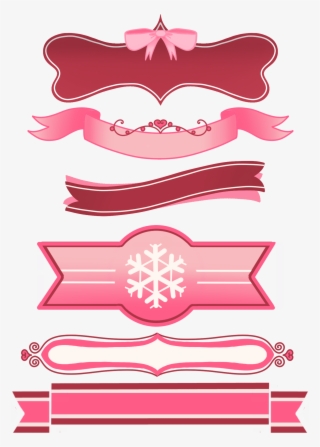 Ribbon Decoration Romance Holiday Png And Psd