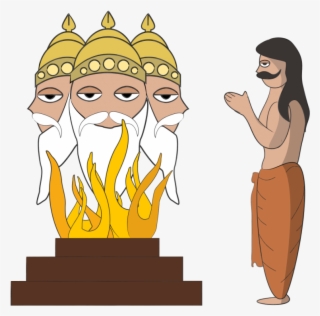 Brahma And Divodasa - Lord Brahma Cartoon Png