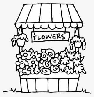Graphic Royalty Free Drawing At Getdrawings Com Free - Flower Shop Black And White