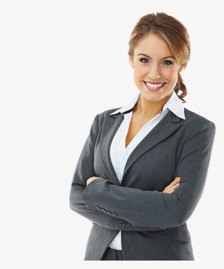 About Our Company - White Business Woman