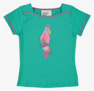 Mim-pi Green Parrot Top M830 - Active Shirt