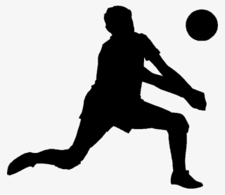 Strong Navy Beat Army In Inter Services Volleyball - Volleyball Player Silhouette Png