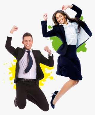 Our Corporate Package Includes - Business Woman Jump