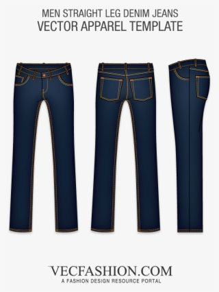 Men Straight Leg Denim - Pocket