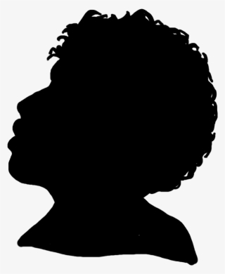 Black Silhouette Profile Female - Child Profile Silhouette Transparent