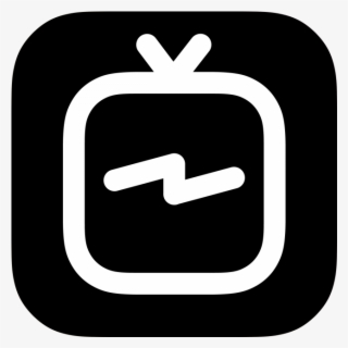 Igtv Logo Icon Black And White - Instagram Tv Logo Vector