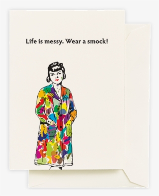 Wear A Smock Card Off The Wagon Shop - Modern Art