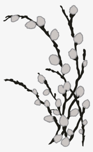 Smock Pussy Willow Motif - Illustration