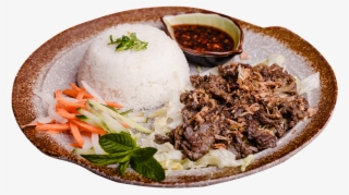 Vietnamese Lemongrass Beef With Rice - Steamed Rice