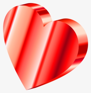 3d Heart Vector Png - Heart