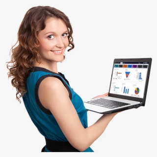 Products - Woman Computer Transparent Background