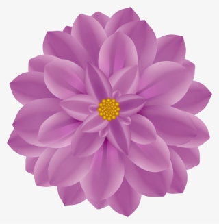 Flower Large Png Clip Art Image - Flores Lilas Em Png