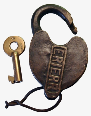 Erie Rr Cast Panel Heart Shape Railroad Switch Lock