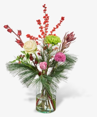 Bouquet Andrea Large - Christmas Vase Png