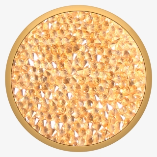 Popsockets Grip- Swarovski Golden Shadow Crystal - Gold Crystal Popsocket