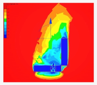 Cfd Image Showing The Apartment Building With 4m/s