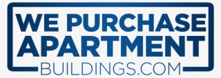We Purchase Apartment Buildings - Oval