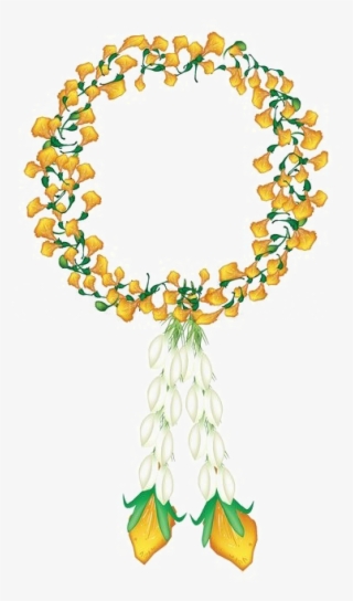 Jasmine Garland Png File - Padauk Flower Paper Art