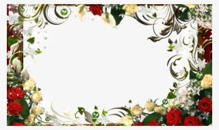 Transparent Flowers Png Frame Gallery Yopriceville - Frames With Flowers Png