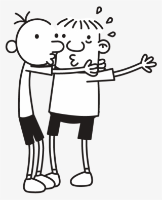 Better Greg And Rowley Kiszing Clipart - Greg Heffley And Rowley Jefferson