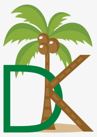 Coconut Palm Tree Clip Art - Cartoon Palm Tree Png
